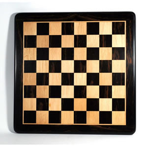 Ebony Chess Board with Rosewood Border - 2in Squares - ChessBaron Chess  Sets Canada - Call (213) 325 6540