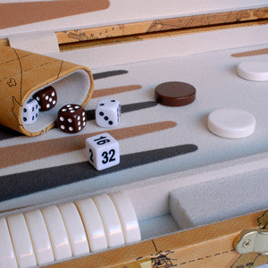 Map Design Backgammon Set - 18