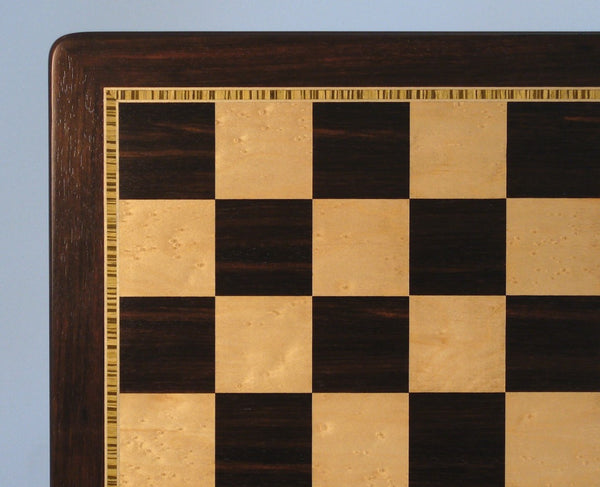 African Palisander & Bird's Eye Maple Custom Contemporary II Chess Board