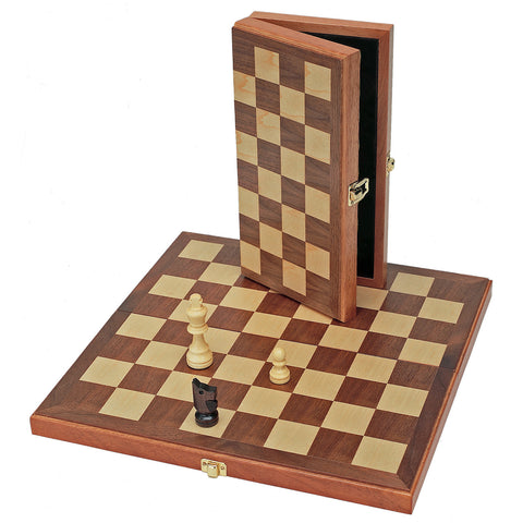 Classic Games Wood Chess Set Board & 32 Game Pieces